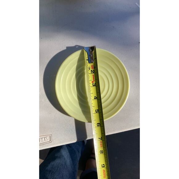 Hazel Atlas mid century Modern stone 4 cups/sausers a Sugar Bowl and Creamer - Picture 5 of 12